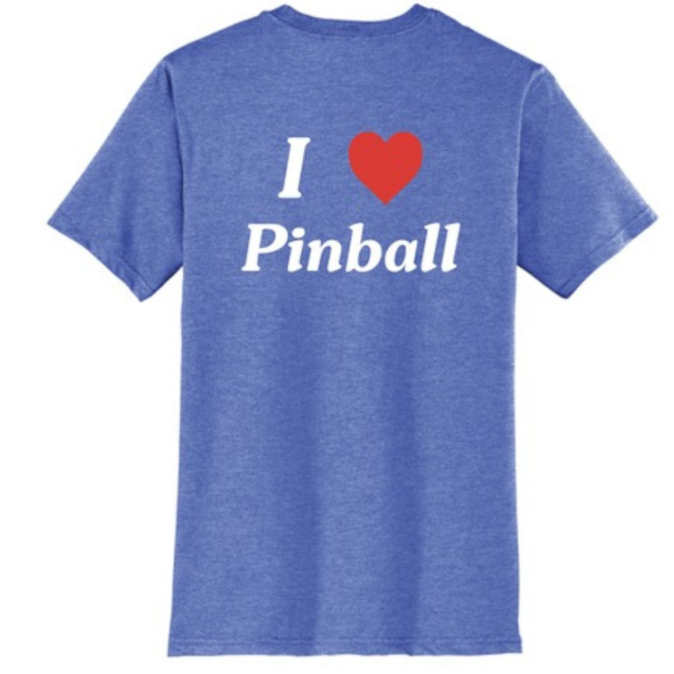 Hometown Arcade Blue ❤️Pinball Shirts